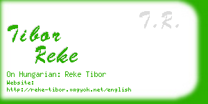 tibor reke business card